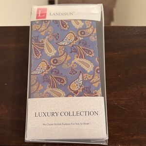 Paisley Tie in Purple and Gold